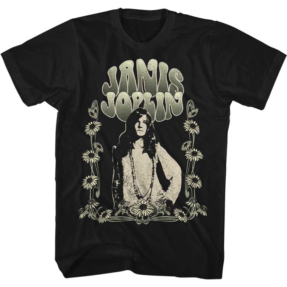 Janis Joplin - ART NOUVEAU SUNFLOWERS Adult Shirt