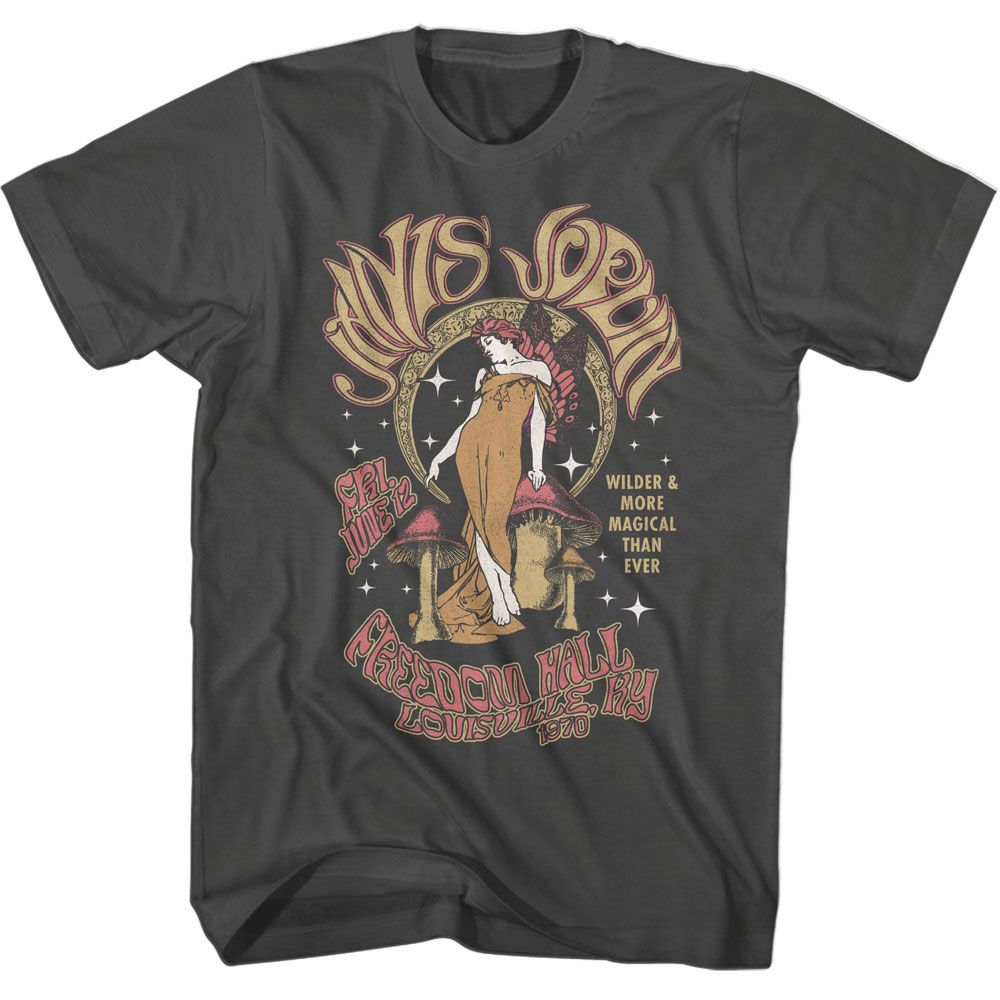 Janis Joplin - JANIS JOPLIN FAIRY AND MOON Adult Shirt