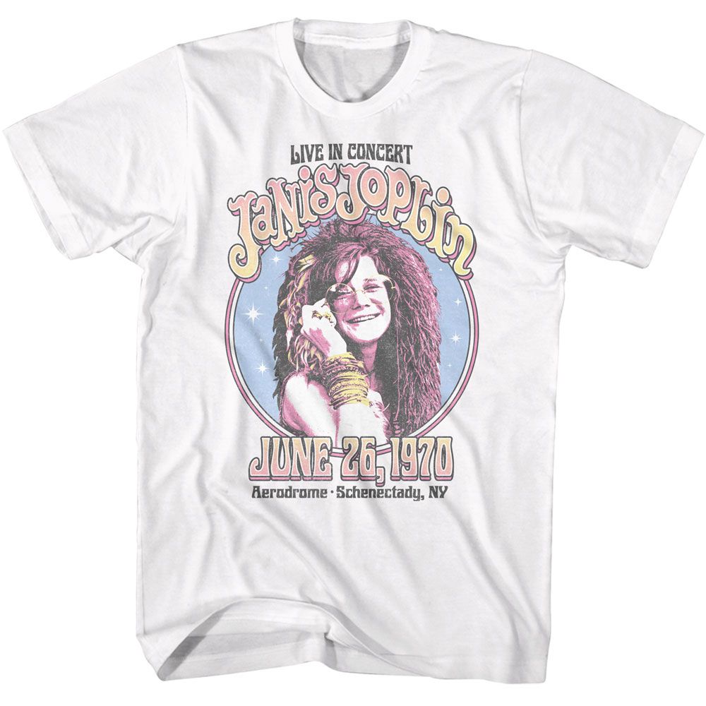 Janis Joplin - JANIS JOPLIN CIRCLE SPARKLE Adult Shirt