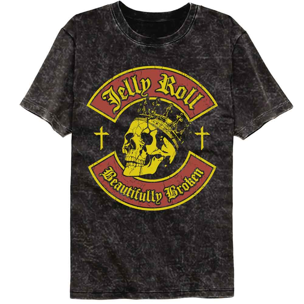 Jelly Roll - JELLY ROLL SKULL AND CROSSES Adult Shirt