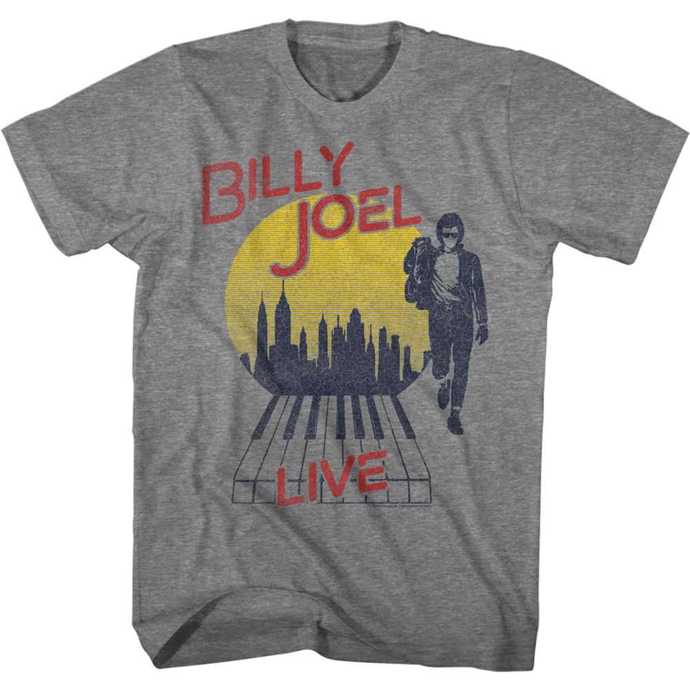 Billy Joel - B JOEL LIVE CITY Adult Shirt