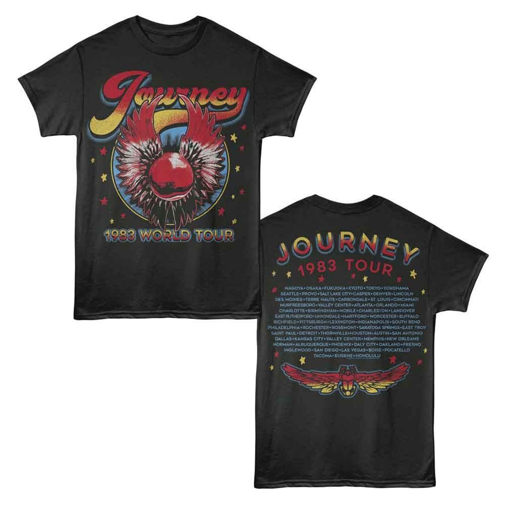 Journey - JOURNEY 1983 WORLD TOUR F B Adult Shirt