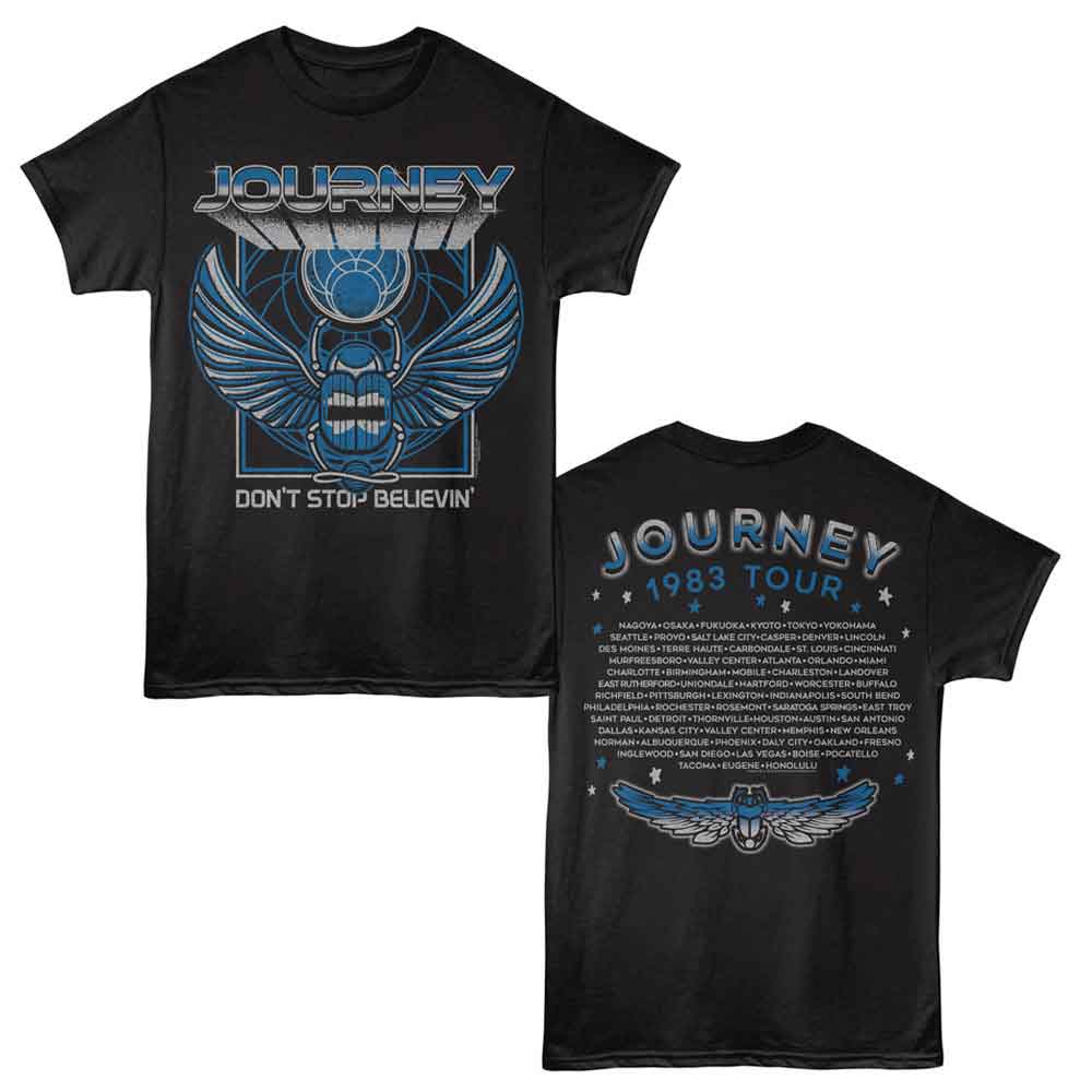 Journey - JOURNEY 3D TEXT SCARAB F B Adult Shirt