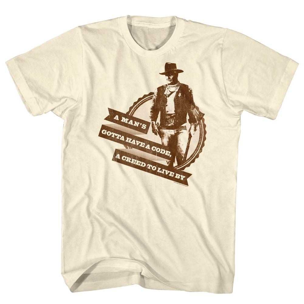 John Wayne - CREED AND CODE Adult Shirt
