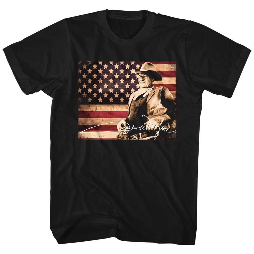 John Wayne - TIN SIGN Adult Shirt