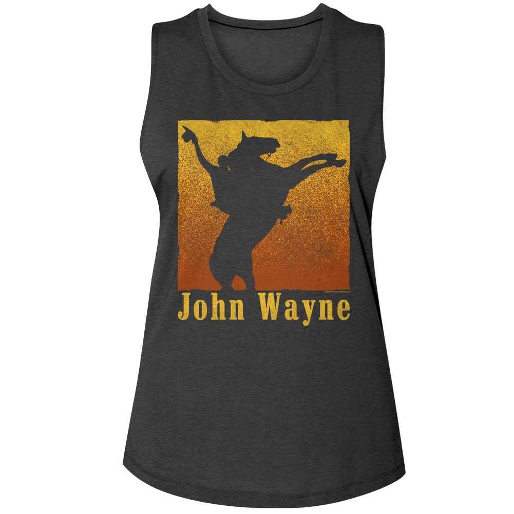 John Wayne - JOHN WAYNE REARING HORSE Adult Shirt