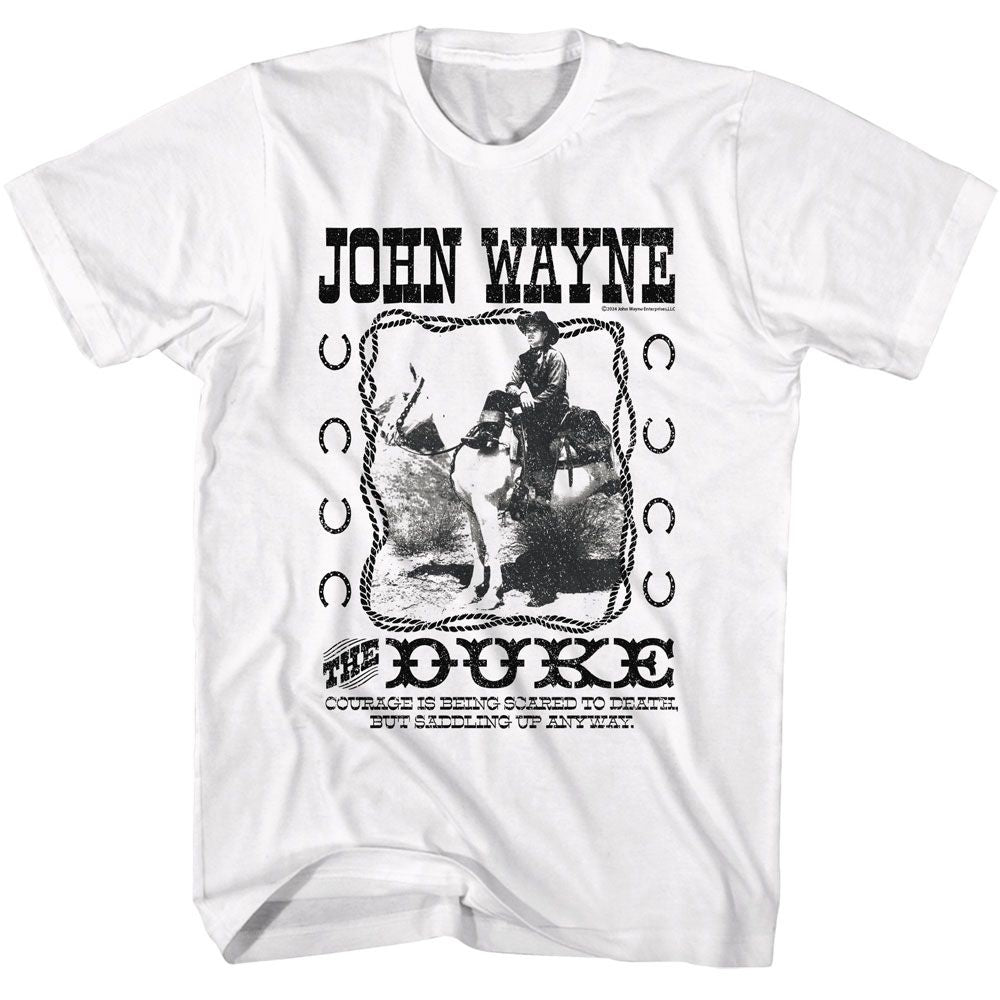 John Wayne - JOHN WAYNE SADDLE UP ANYWAY Adult Shirt