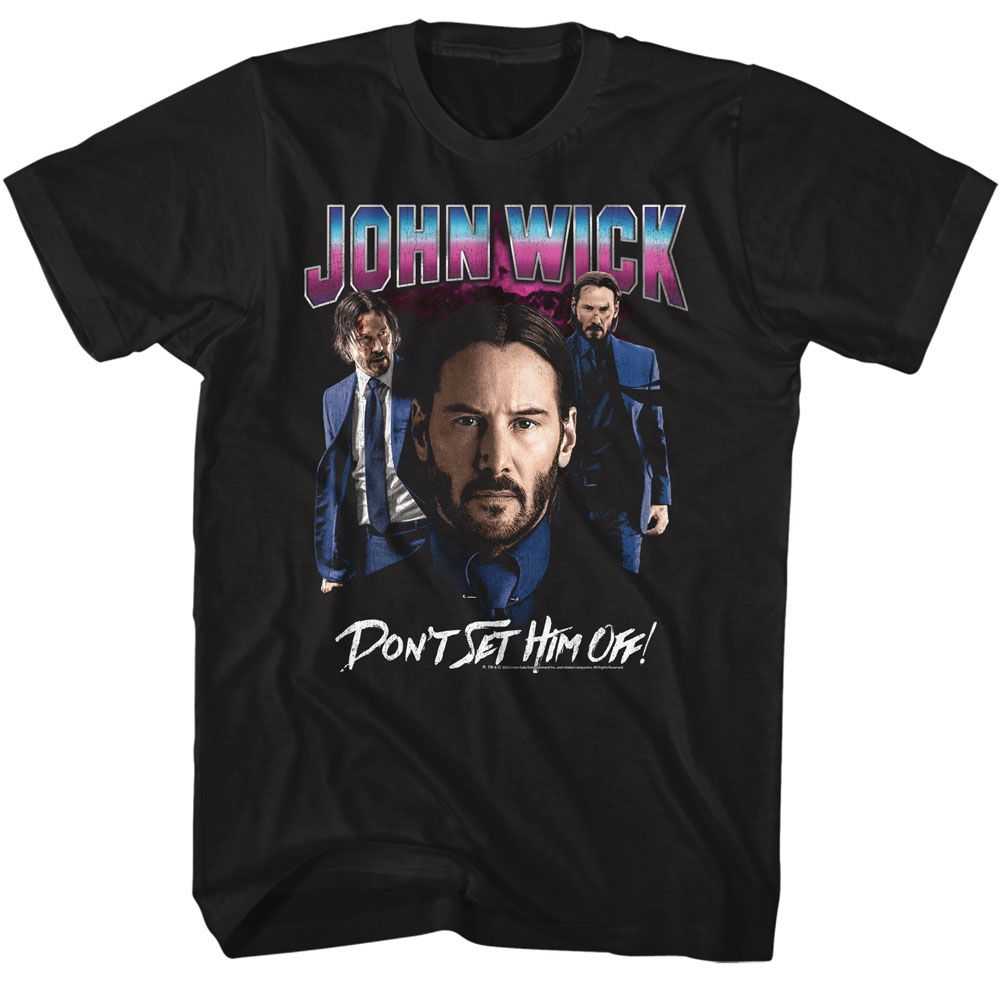 John Wick - JOHN WICK SHINY LIGHTING NO GUN Adult Shirt