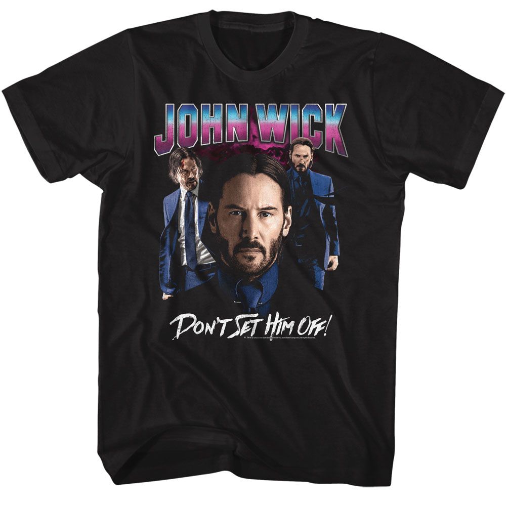John Wick - JOHN WICK SHINY LIGHTING NO GUN Adult Shirt