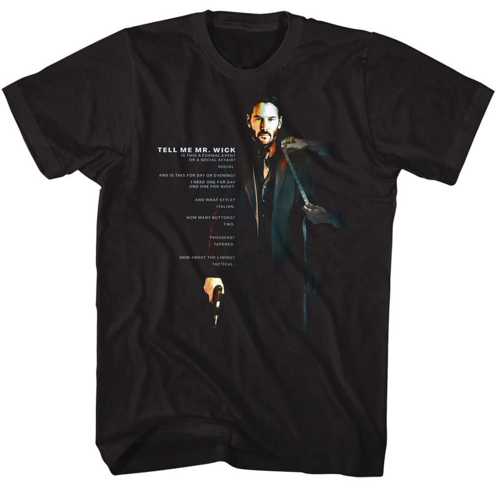 John Wick - JOHN WICK TELL ME Adult Shirt