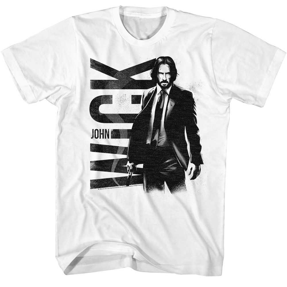 John Wick - JOHN WICK BW JOHN WICK Adult Shirt