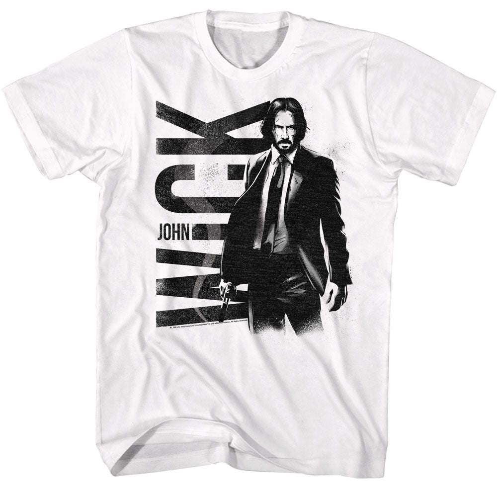 John Wick - JOHN WICK BW JOHN WICK Adult Shirt
