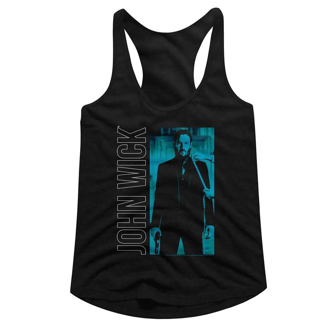 John Wick - JOHN WICK VERTICAL TEXT AND RECTANGLE Adult Shirt
