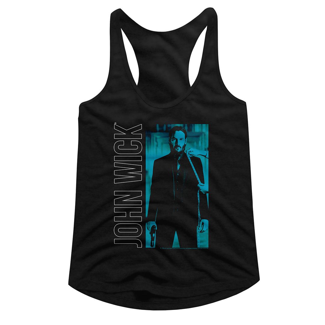 John Wick - JOHN WICK VERTICAL TEXT AND RECTANGLE Adult Shirt