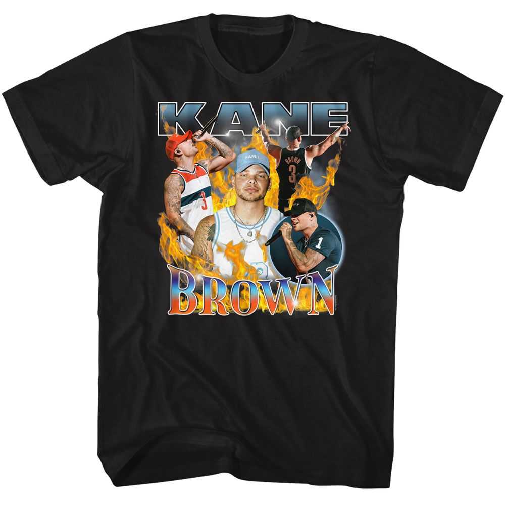 Kane Brown - KANE BROWN FIRE MULTI IMAGE Adult Shirt