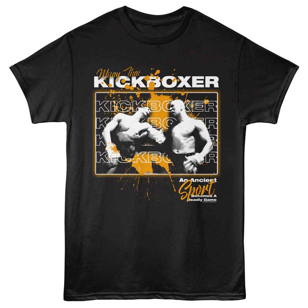 Kickboxer - KICKBOXER SPLATTER REPEAT TEXT Adult Shirt