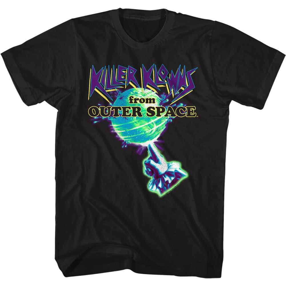 Killer Klowns - EARTH AND HAND IN NEON Adult Shirt