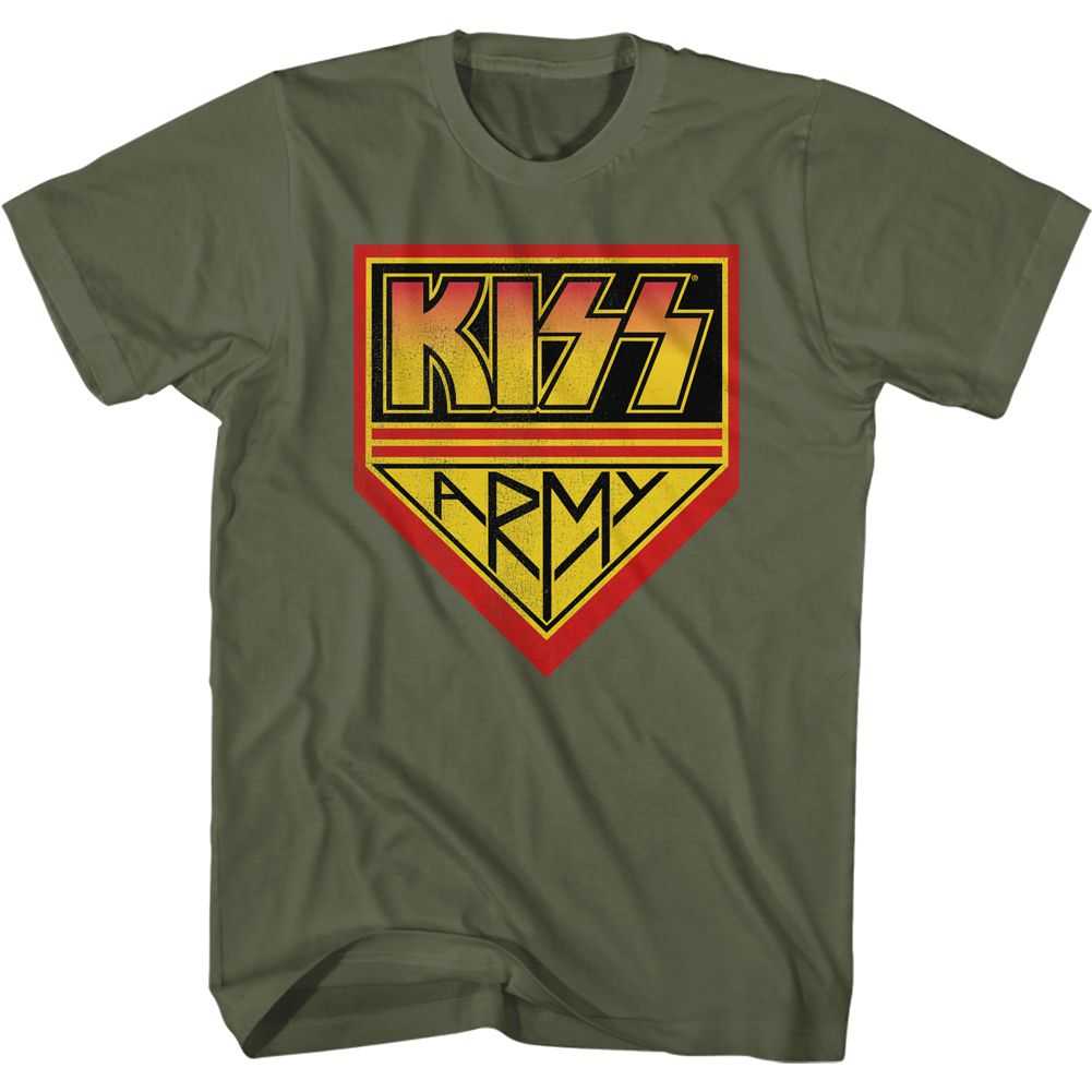 KISS - KISSARMYGREEN Adult Shirt