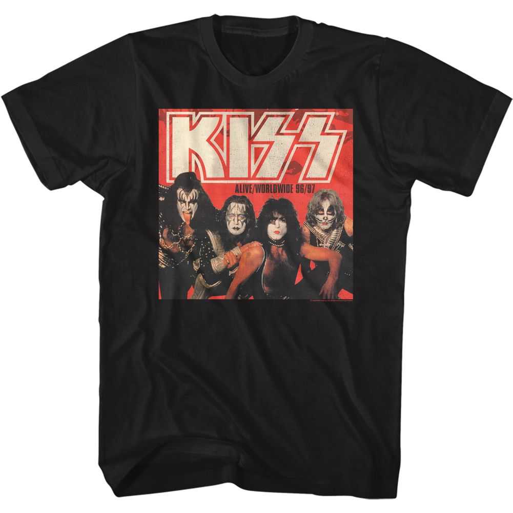 KISS - ALIVEWORLDWIDE Adult Shirt