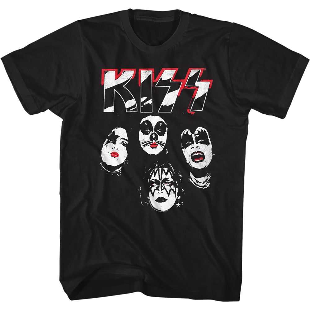 KISS - LOGO FACES Adult Shirt