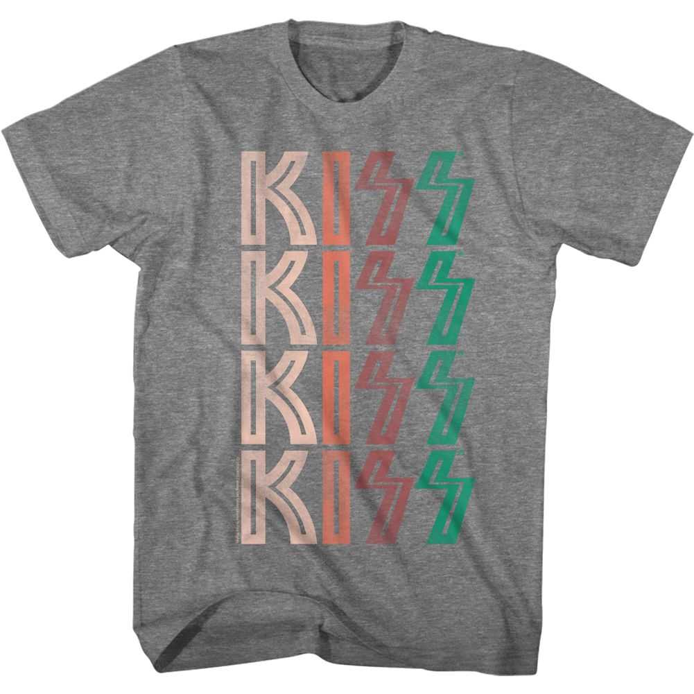 KISS - WASHED OUT LOGO Adult Shirt