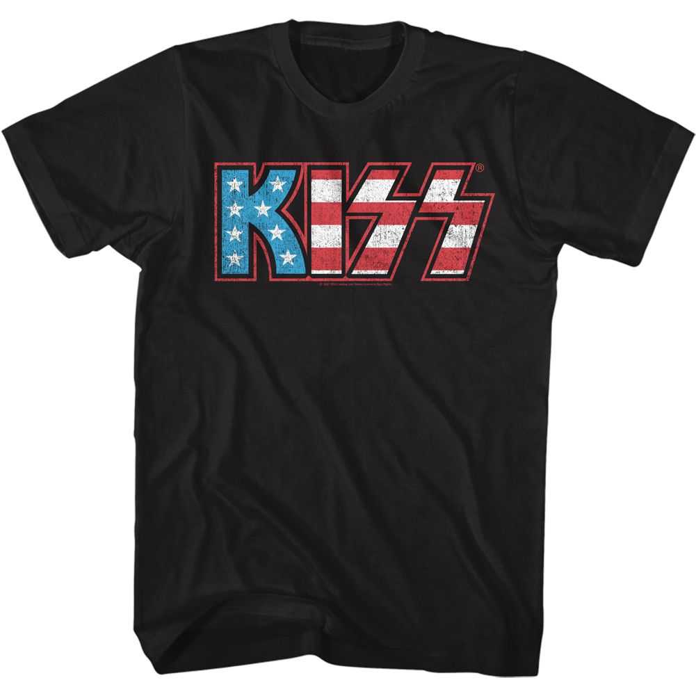 KISS - FLAG KISS Adult Shirt