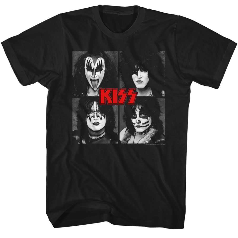 KISS - KISS FOUR SQUARES Adult Shirt