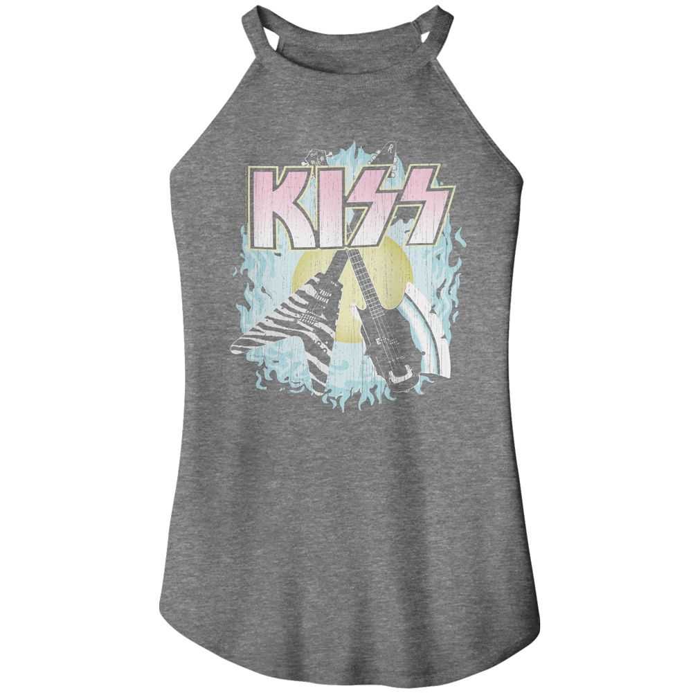 KISS - KISS TWO GUITARS Adult Shirt