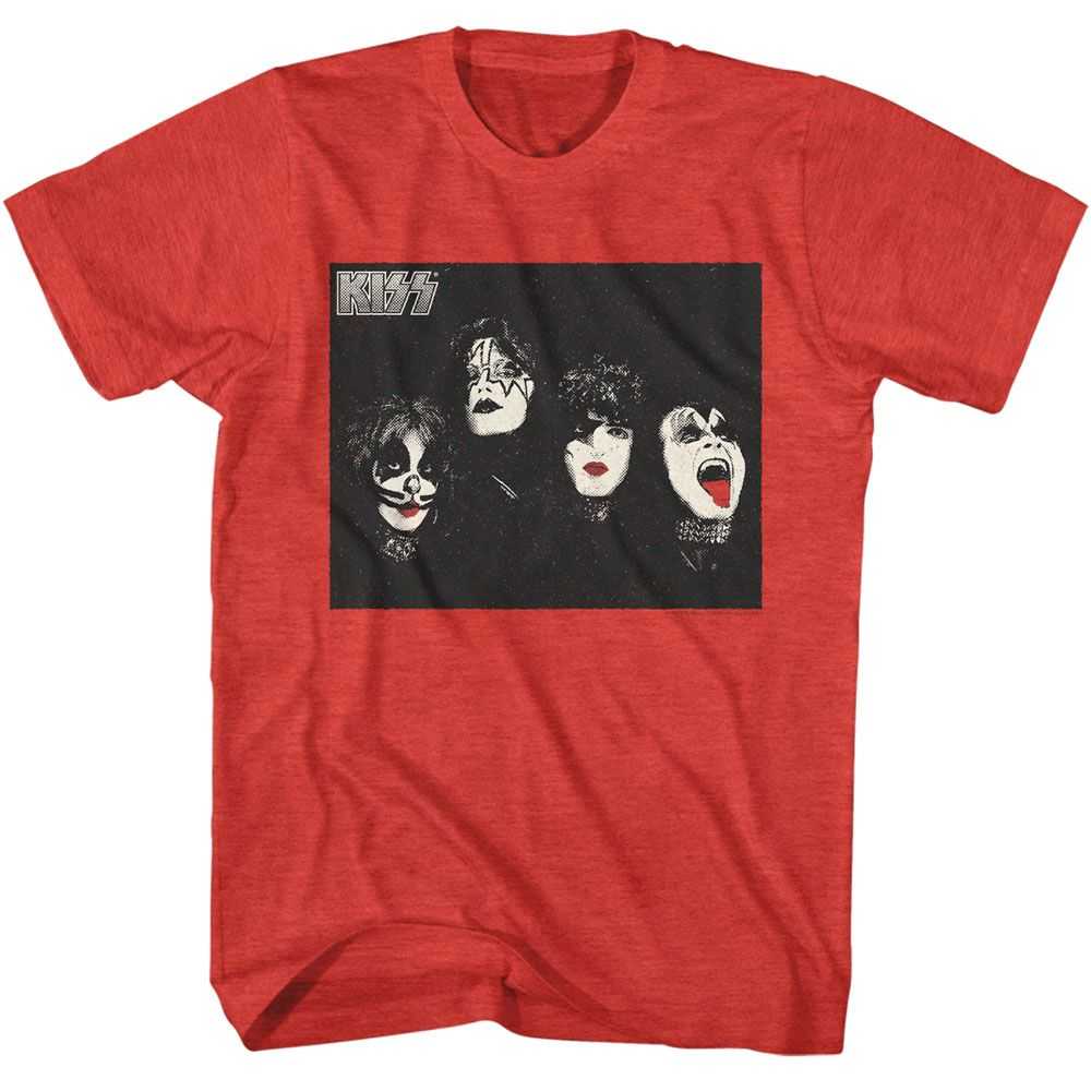 KISS - KISS HALFTONE PHOTO Adult Shirt