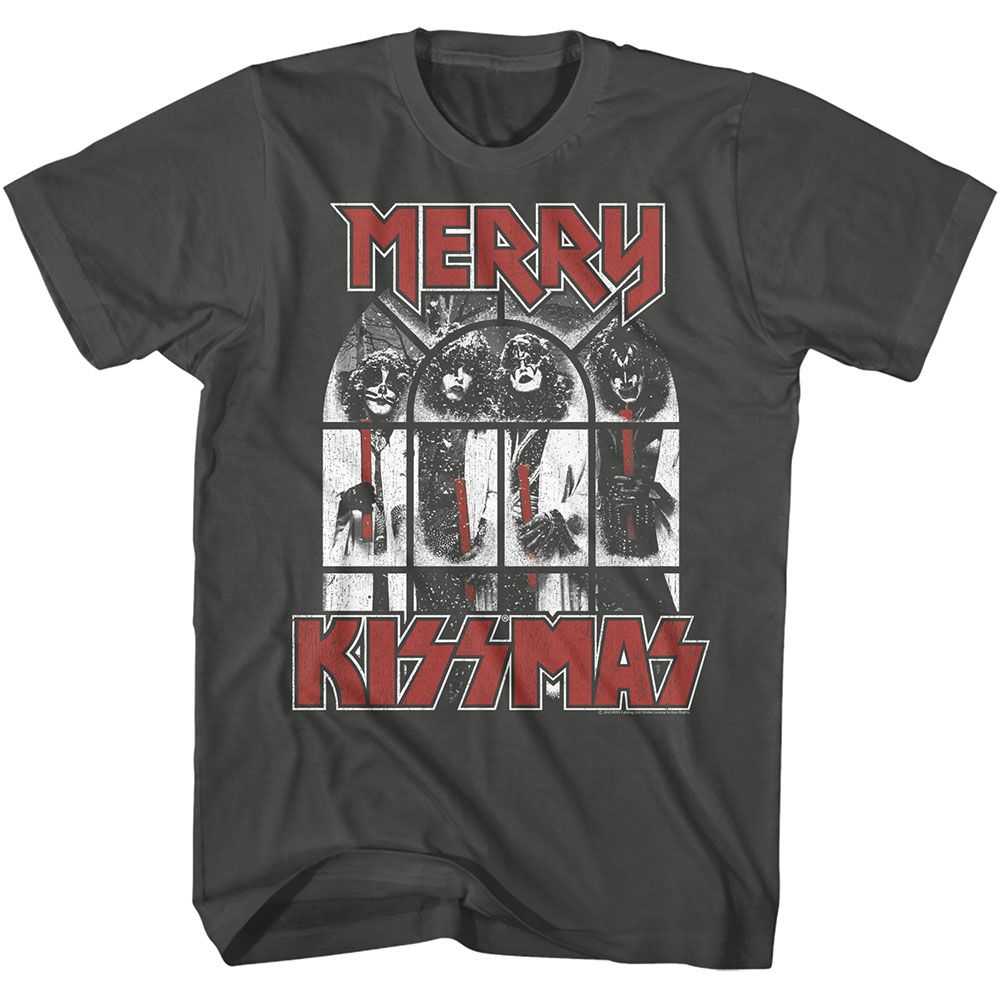 KISS - KISS SNOWY KISSMAS Adult Shirt