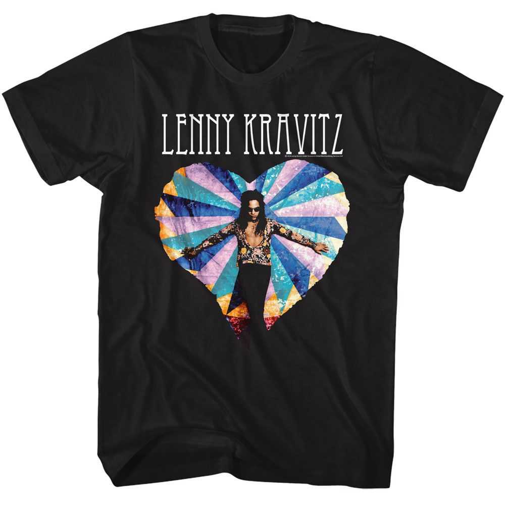 Lenny Kravitz - LENNY KRAVITZ MULTICOLOR HEART Adult Shirt