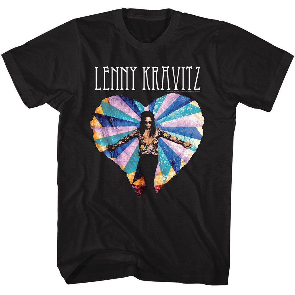 Lenny Kravitz - LENNY KRAVITZ MULTICOLOR HEART Adult Shirt