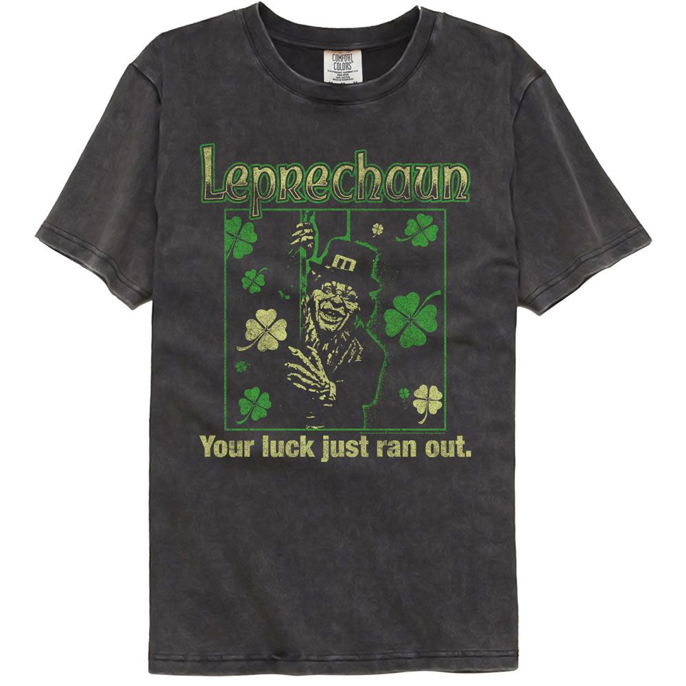 Leprechaun - LEPRECHAUN LUCK JUST RAN OUT Adult Shirt