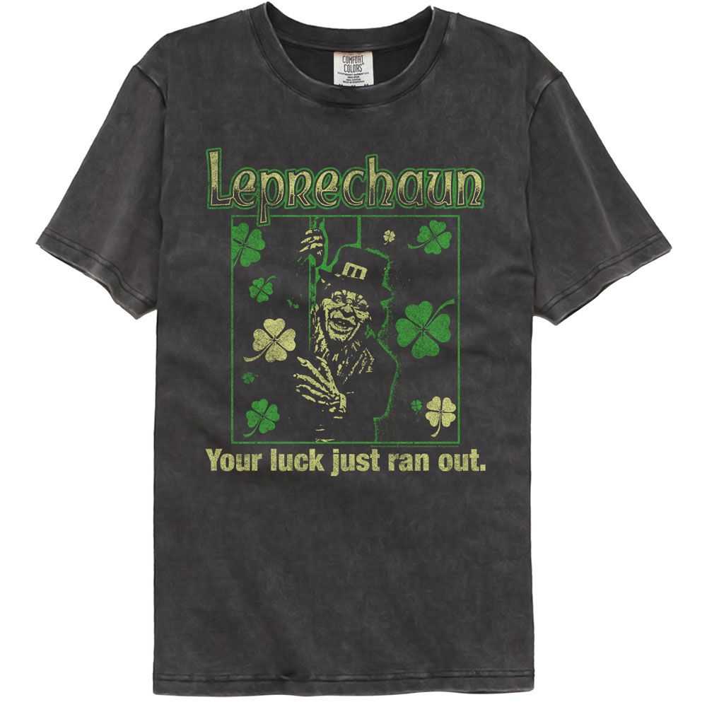 Leprechaun - LEPRECHAUN LUCK JUST RAN OUT Adult Shirt