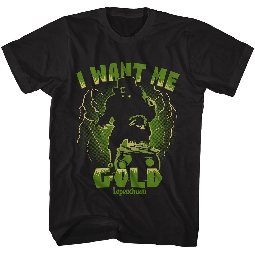 Leprechaun - LEPRECHAUN I WANT ME GOLD Adult Shirt