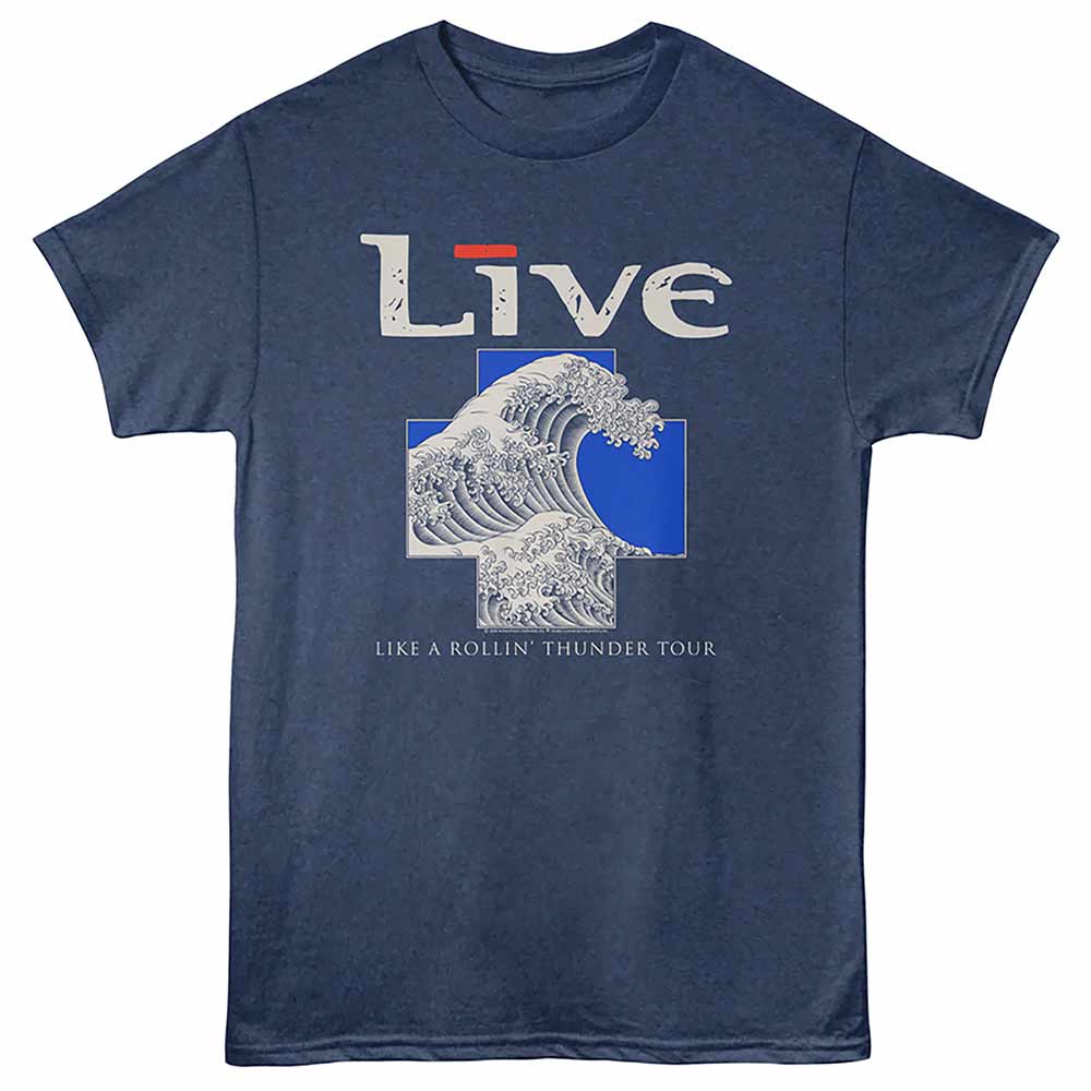 Live - LIVE ROLLIN THUNDER Adult Shirt