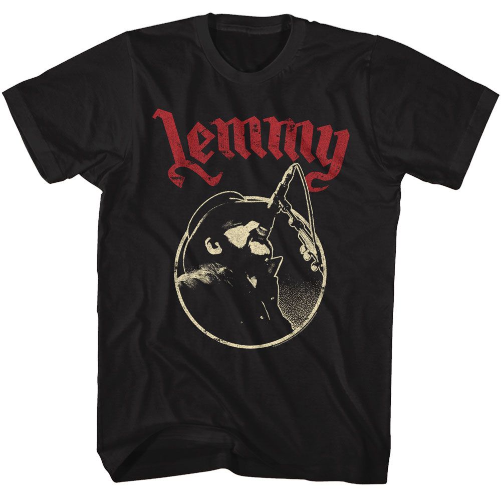 Lemmy - LEMMY SINGING IN MIC CIRCLE Adult Shirt