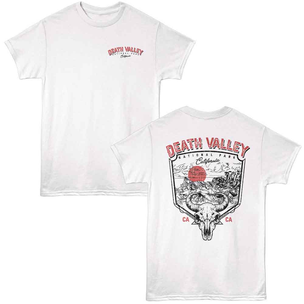 Lantern Press - SKULL AND LANDSCAPE Adult Shirt