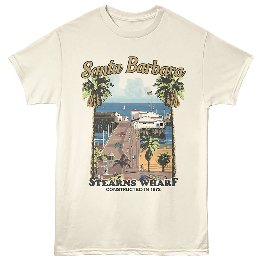 Lantern Press - STERNS WHARF Adult Shirt