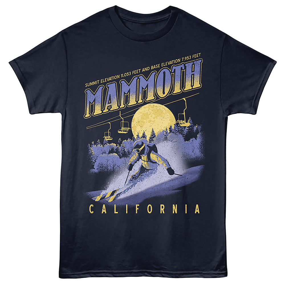 Lantern Press - MAMMOTH SKI Adult Shirt