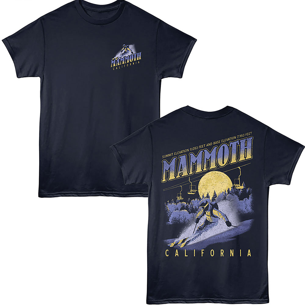 Lantern Press - MAMMOTH SKI F B Adult Shirt