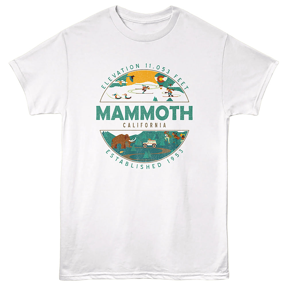 Lantern Press - MAMMOTH CIRCLE Adult Shirt