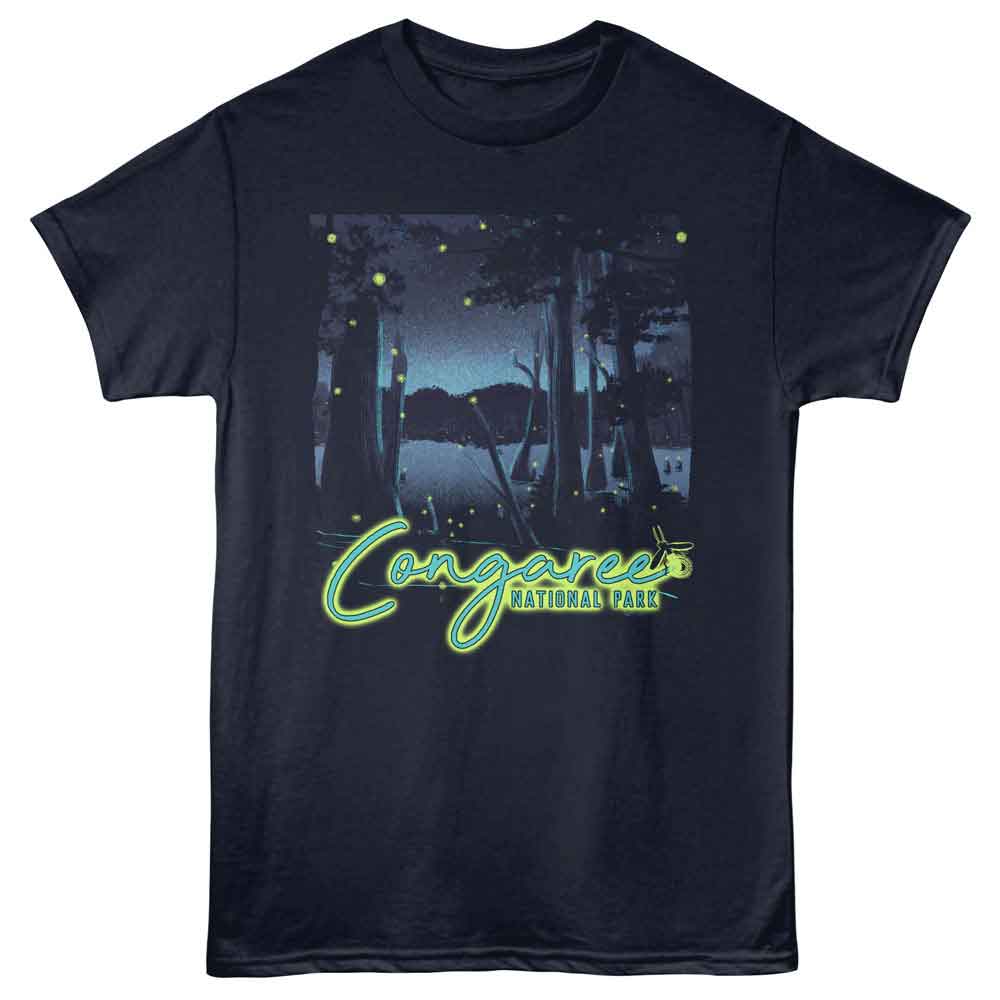 Lantern Press - CONGAREE FIREFLIES Adult Shirt
