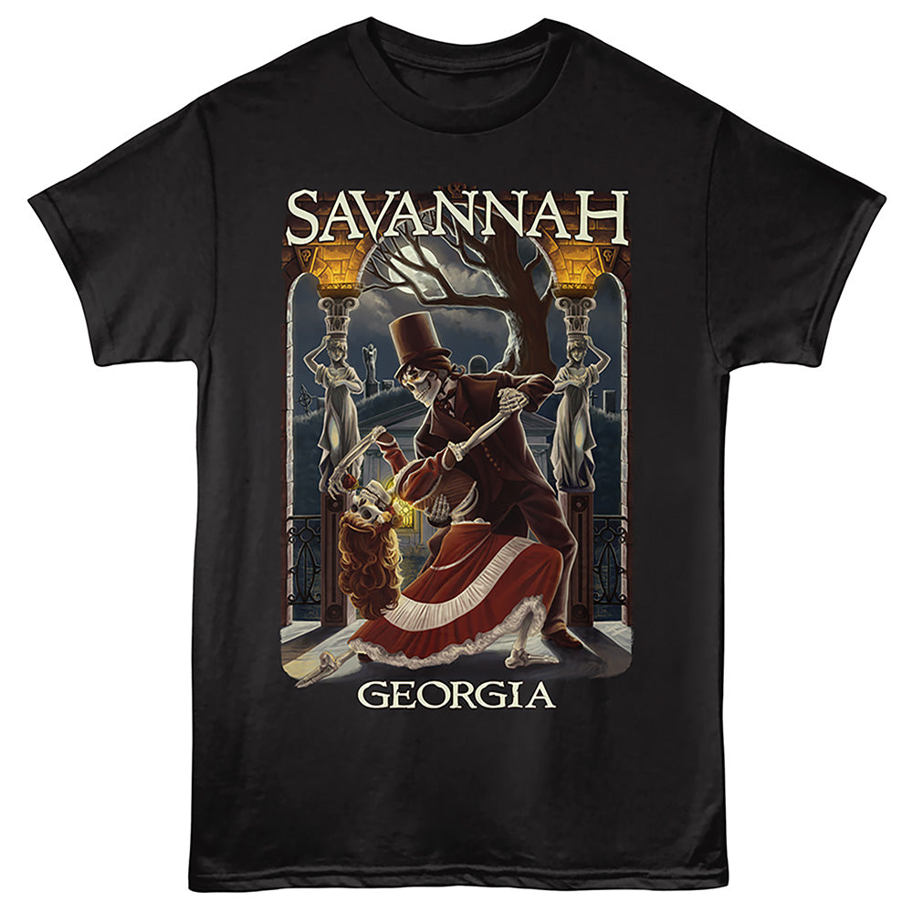 Lantern Press - SAVANNAH SKELETONS Adult Shirt