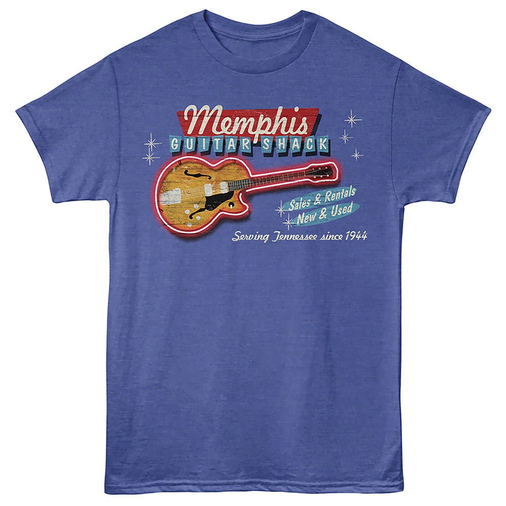 Lantern Press - MEMPHIS GUITAR SHACK Adult Shirt
