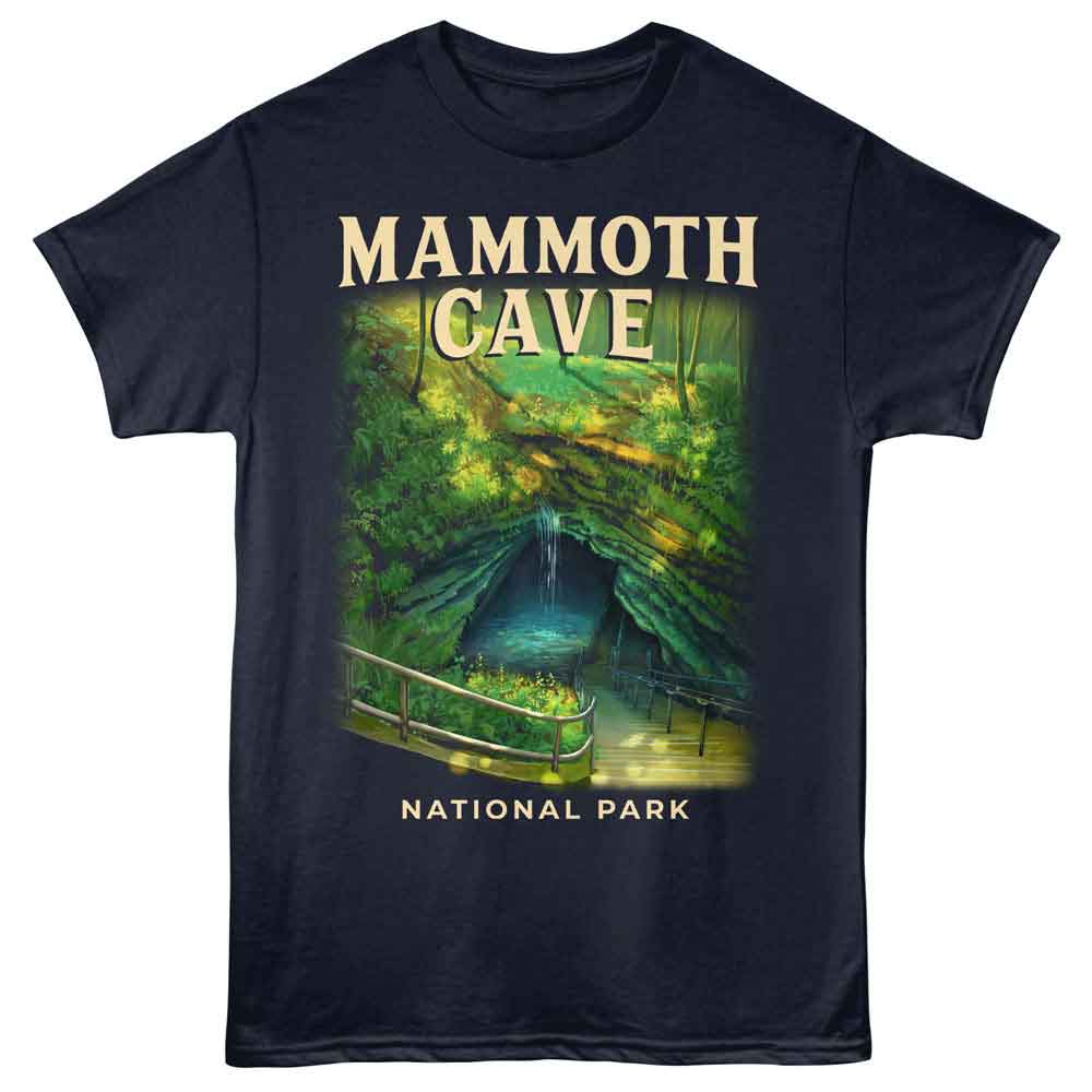 Lantern Press - MAMMOTH STAIRS Adult Shirt