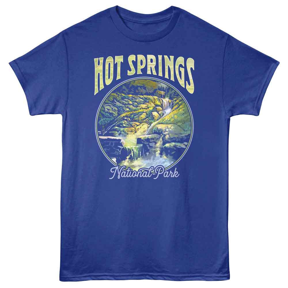 Lantern Press - HOT SPRINGS CIRCLE Adult Shirt