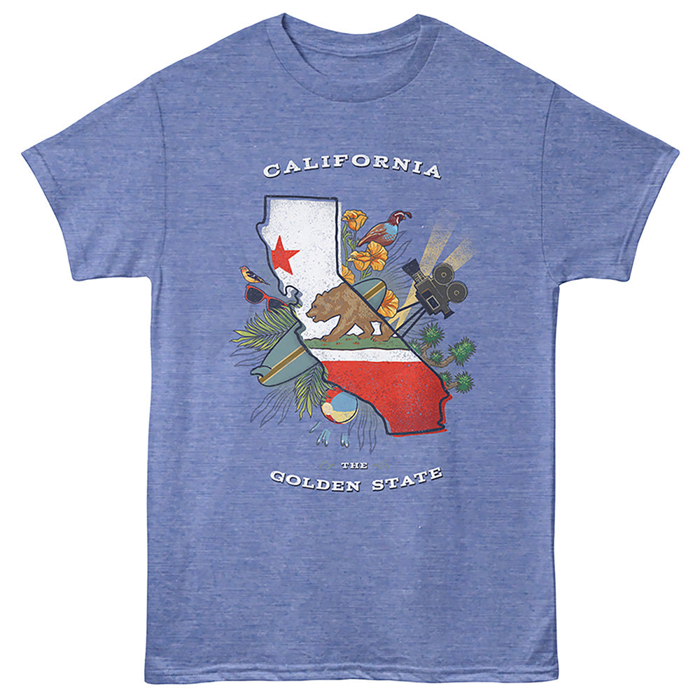Lantern Press - THE GOLDEN STATE Adult Shirt