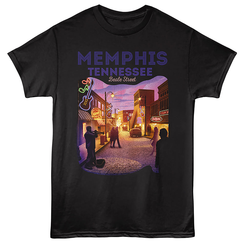 Lantern Press - MEMPHIS BEALE ST Adult Shirt