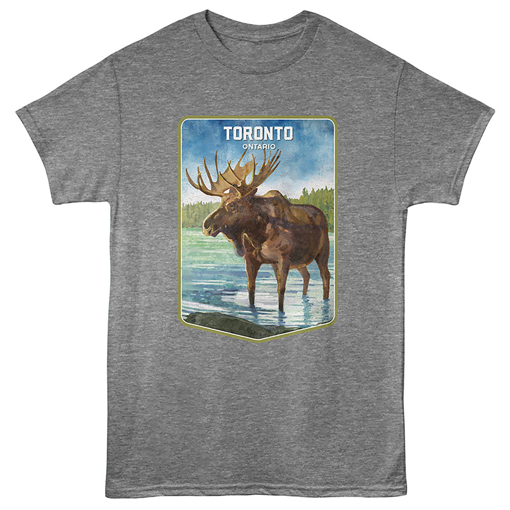 Lantern Press - TORONTO MOOSE SHAPE Adult Shirt